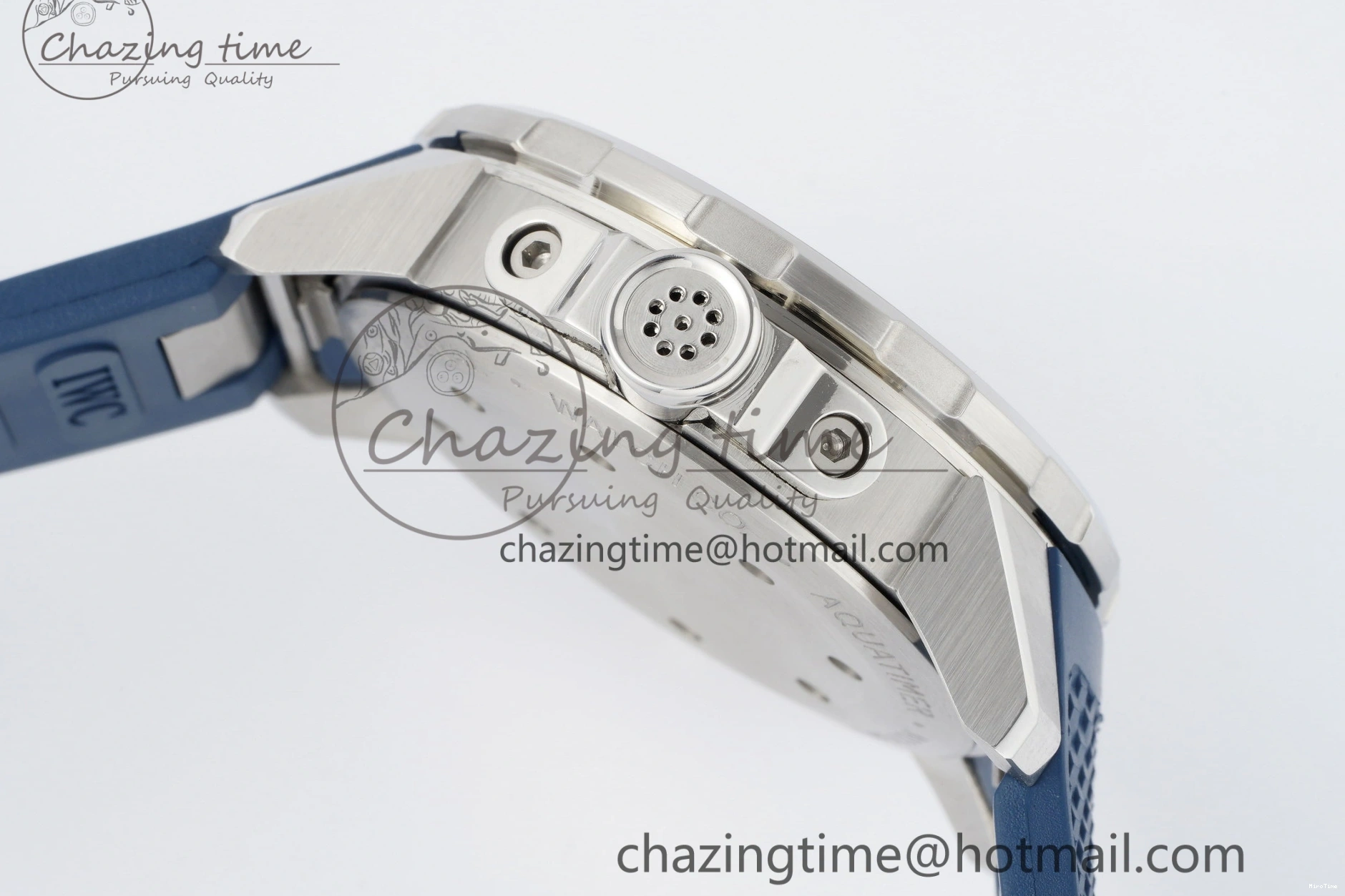 MIROTIME 0501 WellDesigned Aquatimer Automatic SS RSF 1:1 Best Edition Blue Dial on Blue Rubber Strap A 7057
